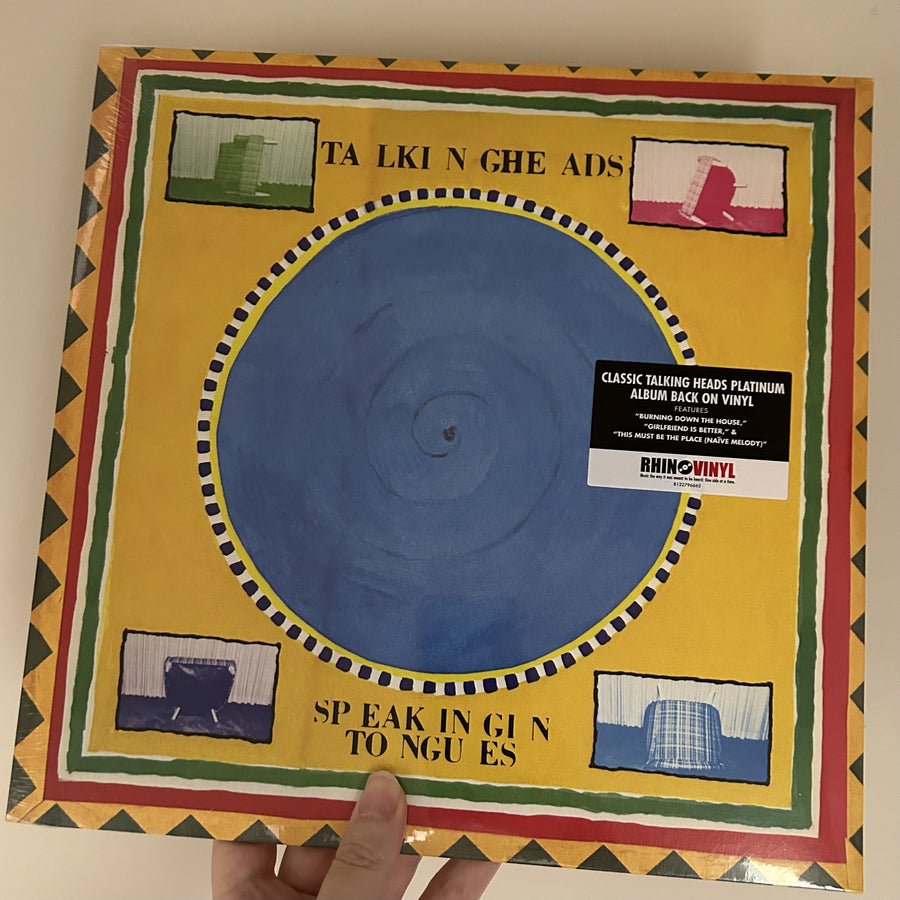 Speaking in Tongues vinyl record cover by Talking Heads